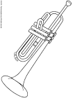 Trumpet coloring page