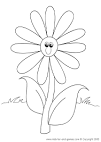 Flowers coloring page