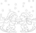 Ice Skating coloring page