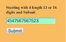Validate Card Number in PHP