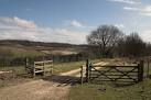 Cattle Grid onto Askew Rig. The track leads up onto the moors above - via Daymix