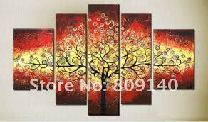 Aliexpress.com : Buy Stretched African Purple Landscape oil ...