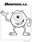 Monster coloring page