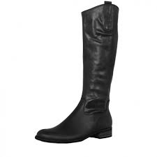 Gabor Boots | Brook Knee High Black Leather Ladies Boots | Mozimo
