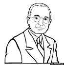 Harry S Truman Coloring Page