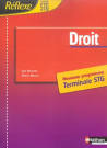 Livre - Reflexe; droit ; terminale STG ; livre de l