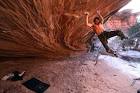 DEAN POTTER on Zen Garden near Moab, Utah | Bouldering / Climbing.