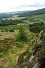 A view down the Dee valley with Raiders road in the middle distance - via Daymix