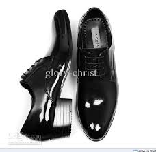 Mens Black Patent Wedding Shoes images