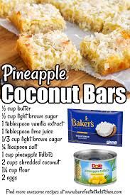 Image result for pineapple recipesurl?q=https://barefeetinthekitchen.com/pineapple-coconut-bars-recipe/
