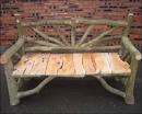 Rustic bench, Astbury country park, Cheshire