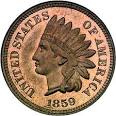 1859 Indian Head Cents