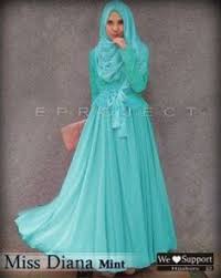 Gamis Syahlaa Adwa Warna Biru | Gamis Syari | Pinterest