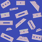 Picture of our Razor Blade range