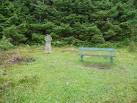 A bench and memorial on top of Temptation Hill. From here there is a fine - via Daymix