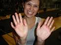 Sandra all giddy about her new