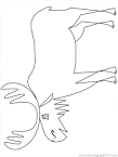 Moose coloring page