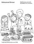 Dinner coloring page