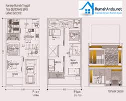 Desain Rumah Minimalis 6�?12 2 Lantai