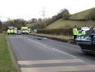 Scene of accident, A383 - via Daymix