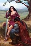 Morgana le Fay and sir Accolon by ~any-s-kill on deviantART