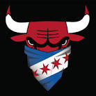 Bulls Chicago Flag Bandana Face Shirt | CrosstownTeesCrosstownTees