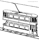 Metro Tram coloring page