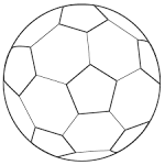 Soccer coloring page