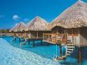 Overwater Bungalows In Bora Bora Island