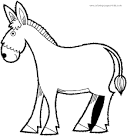 Donkey coloring page