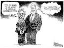 Bill Clinton's Foreign Affairs - Bill and Hillary Cartoon