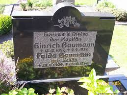 Grabstein von Hinrich Baumann (12.12.1897-02.04.1937), Friedhof Neukamperfehn. Häufige Nachnamen auf diesem Friedhof: - nk012