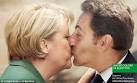 Angela Merkel kissing Nicolas