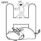 alphabet coloring page