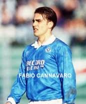 Cannavaro en sus inicios en Nápoles