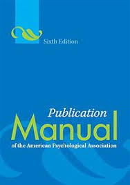 Publication manual of the American Psychological Association. 