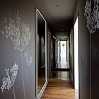 White Tree Murals in Contemporary Hall - Wallpaper Mural Ideas - 14116