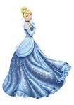 40 CINDERELLA Peel and Stick Giant Wall Decal w/ Glitter