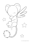 Sakura coloring page