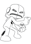 Dibujo de Robot, personaje de Ben 10 para pintar para colorear ...
