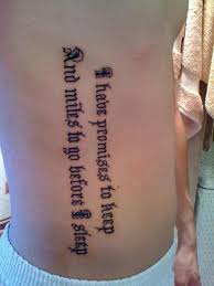 Rib Writing Tattoo-1