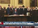 Indiana governor signs religious freedom bill that could affect.