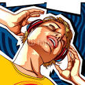 Photo  Girl with headphones template    fixer00