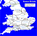 Roman Britain map