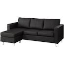 Small Spaces Black Faux Leather Sectional Sofa - Walmart.