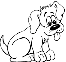 Puppy coloring page
