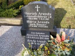 Grab von Maria Arends (geb. Bauer) (02.08.1891-21.09.1944 ...