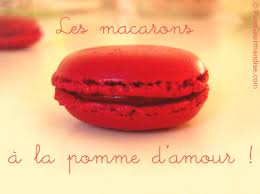 Macaron pomme d'amour ♥