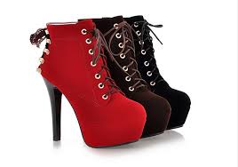 Desain Baru Sexy Stiletto High Heels Sepatu Suede Dan Sepatu Bot ...