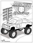 Truck coloring page